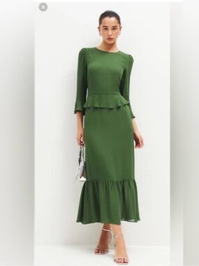 reformation fulton dress princess margaret Reformation Fulton Floral Midi Dress In Princess Margaret - 40% Off